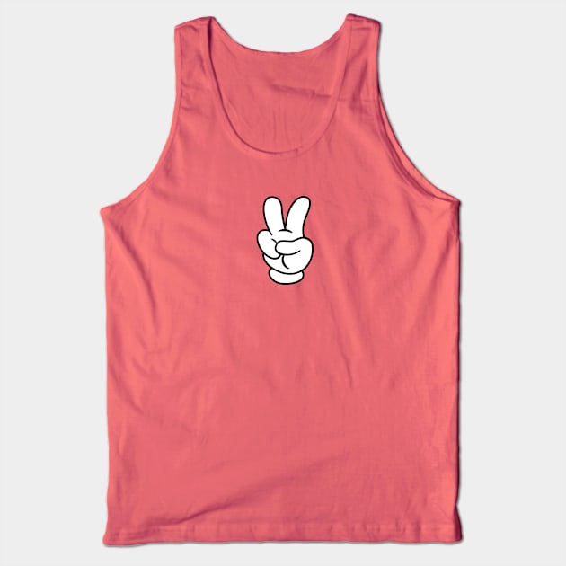 Peace Hand Tank Top by FOUREYEDESIGN